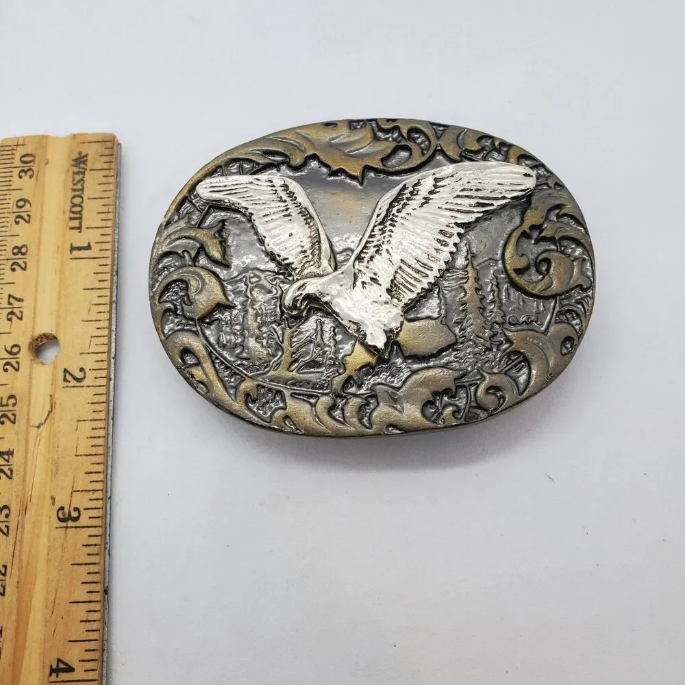 Vintage Eagle Belt Buckle Cowboy